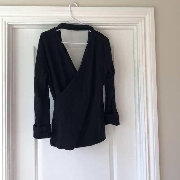 T by Alexander Wang black cotton blazer - Picture 4 of 6